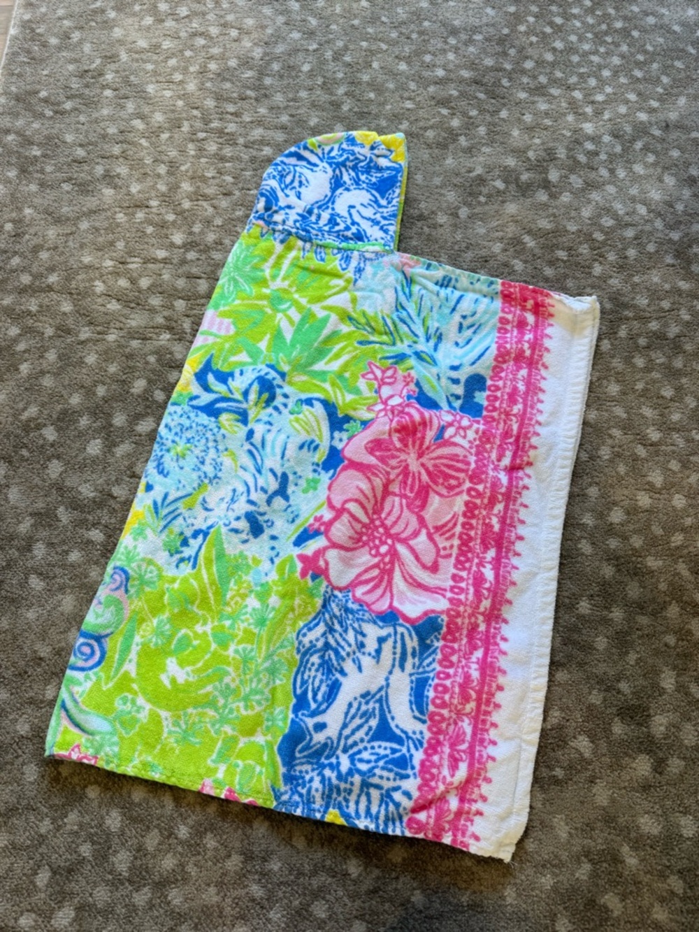 Lilly Pulitzer Pottery Barn baby towel